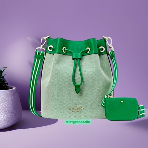 Kate Spade Rosie Bucket Bag in Green Bean - Picture 13 of 14